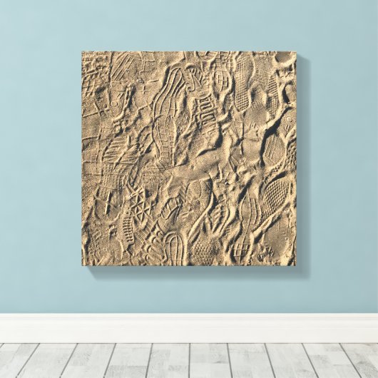 Showdrucke im Sand Leinwanddruck (Insitu (Holzboden))