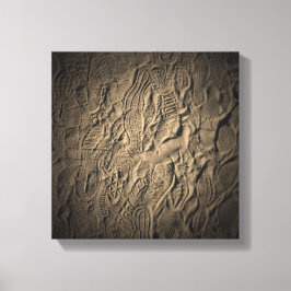 Showdrucke im Sand Leinwanddruck