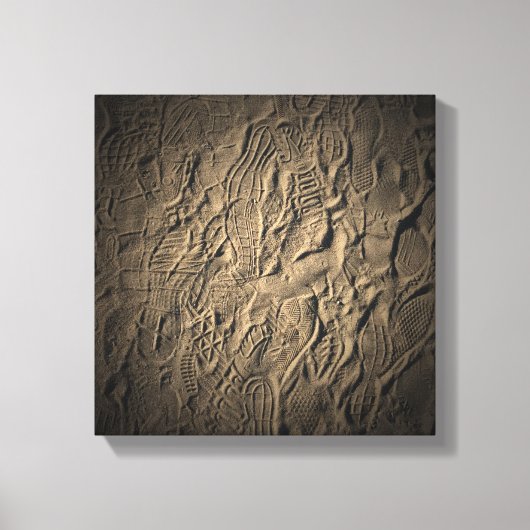 Showdrucke im Sand Leinwanddruck (Vorderseite)