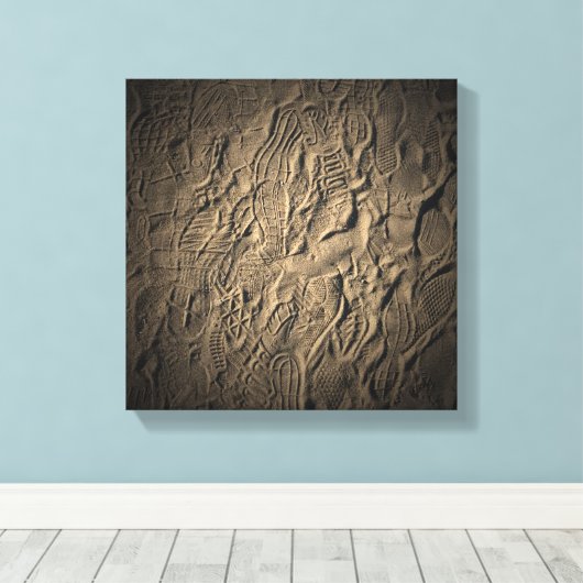 Showdrucke im Sand Leinwanddruck (Insitu (Holzboden))