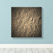 Showdrucke im Sand Leinwanddruck (Insitu (Holzboden))