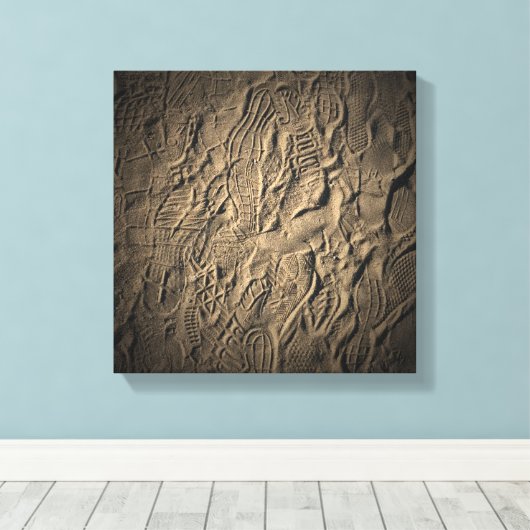 Showdrucke im Sand Leinwanddruck (Insitu (Holzboden))