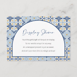 Showdusche, Capri Baby Dusche, italienisches Thema Begleitkarte