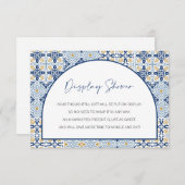 Showdusche, Capri Baby Dusche, italienisches Thema Begleitkarte (Vorne/Hinten)