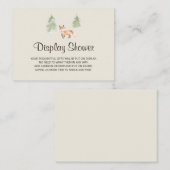 Showdusche-Einschließkarte für Woodland Fox Begleitkarte (Vorne/Hinten)