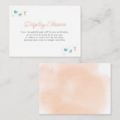 Showdusche für elektrische Herzen und Sterne Begleitkarte (Vorne/Hinten)