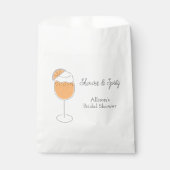 Shower and Spritz Bubbly Cocktail Bridal Shower Geschenktütchen (Vorderseite)