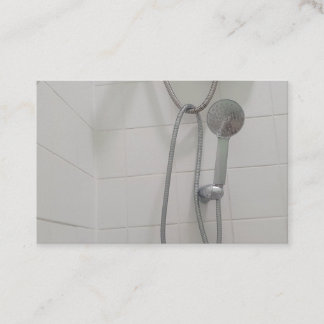 Shower bath bathroom business card visitenkarte