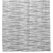 Shower Curtain - Black And White Pattern Duschvorhang (Vorderseite)