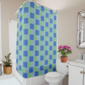 Shower curtain, checkered, colorful, design duschvorhang