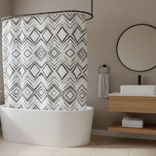 Shower curtain for contemporary bathroom duschvorhang