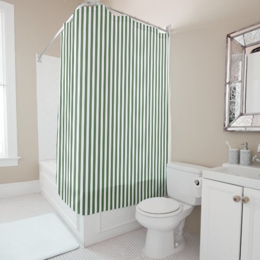 Shower Curtain - Forest Green Pattern Duschvorhang (Beispiel)
