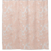 Shower Curtain - Rose Gold Marble Pattern Duschvorhang (Vorderseite)