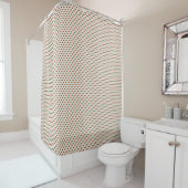 Shower curtain with a pattern of small red duschvorhang (Beispiel)