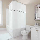 Shower curtain with deer / Duschvorhang mit Hirsch (Beispiel)