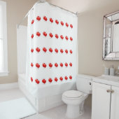 Shower Curtain with hearts. Duschvorhang (Beispiel)