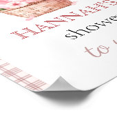 Shower Pink Fresh off the market Bridal Shower Poster (Ecke)