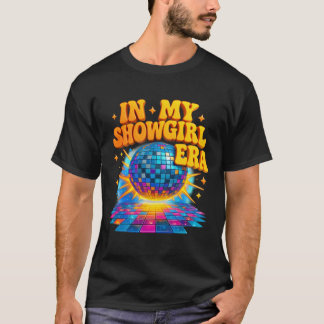 Showgirl-Ära Disco-Kugel-Tanzboden Retro 70er Jahr T-Shirt