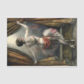 Showgirl Dancer with Gold curtains Decoupage Seidenpapier (Vorderseite)