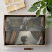 Showgirl Dancer with Gold curtains Decoupage Seidenpapier (Geschenk)