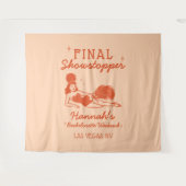 Showgirl Final Showstopper Bachelorette Backdrop Wandteppich (Vorderseite (Horizontal))