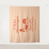 Showgirl Final Showstopper Bachelorette Backdrop Wandteppich (Vorderseite)