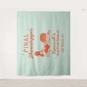 Showgirl Final Showstopper Bachelorette Backdrop Wandteppich (Vorderseite)