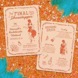 Showgirl Final Showstopper Bachelorette Einladung