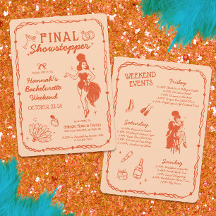 Showgirl Final Showstopper Bachelorette Einladung