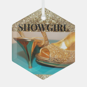 SHOWGIRL ORNAMENT AUS GLAS