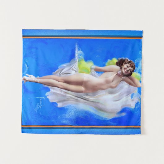 Showgirl von der amerikanischen Künstlerin Rolf Ar Wandteppich (Vorderseite (Horizontal))