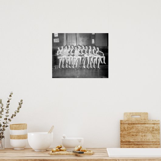 Showgirls, 1925. Vintages Foto Poster (Küche)
