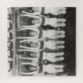 Showgirls auf Affenbars, spielerisches Design. Puzzle (Horizontal)