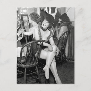 Showgirls hinter der Bühne, 1926 Postkarte