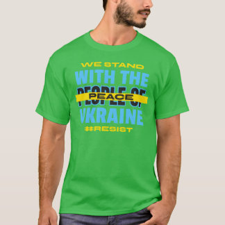 Showing solidarity for the people of Ukraine vinta T-Shirt