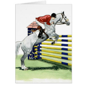 Showjumping blaue und gelbe vertikale PFERDEkunst