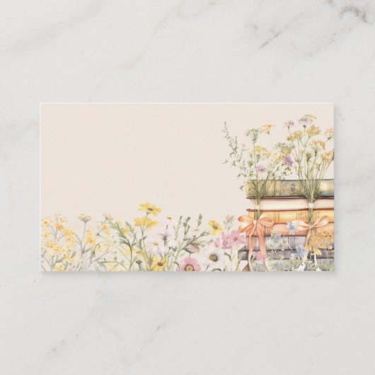 Showkarte zum Thema buchen Begleitkarte (Rückseite)