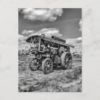 Showmans Engine "Lord Nelson" Schwarz und Weiß Postkarte