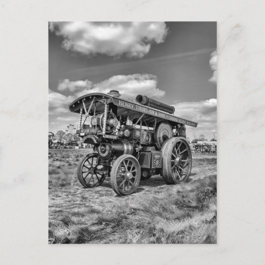 Showmans Motor "Lord Nelson" Schwarz und Weiß Postkarte (Vorderseite)