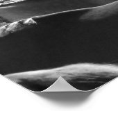 Showmanship in Schwarz und Weiß Poster (Ecke)