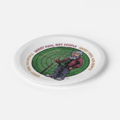 Showpool Nicht Personen Pappteller (Schrägansicht)