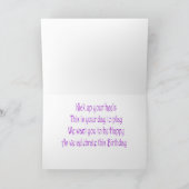 Showroom Birthday Card Karte (Innenseite)