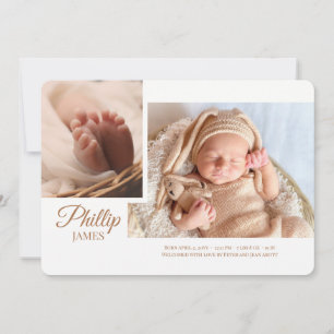 Showscript Foto Geburtshinweis Ankündigung