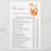 Showspiel mit dem ersten Spritz Cocktail Brautpart (Vorderseite)