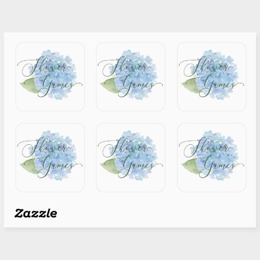 Showspiele Sticker Blue Hydrangea (Blatt)