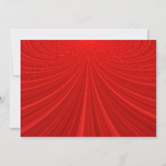 Showstopper Red Wedding Invite Einladung (Rückseite)