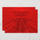 Showstopper Red Wedding Invite Einladung (Vorne/Hinten)