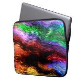 Showstrecken bunt bunt gestreift sieht aus wie Feu Laptopschutzhülle (Vorderseite Links)