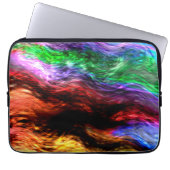 Showstrecken bunt bunt gestreift sieht aus wie Feu Laptopschutzhülle (Vorderseite)
