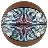 Showtextur Kaleidoskop in sandig silbrigen Farben Basketball (Vorderseite)